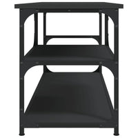 Thumbnail for TV-Schrank Schwarz 103x38x46,5 cm Holzwerkstoff und Stahl