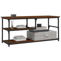 Thumbnail for TV-Schrank Braun Eichen-Optik 103x38x46,5cm Holzwerkstoff Stahl