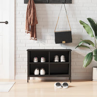 Thumbnail for Schuhregal Schwarz 69x35x50 cm Holzwerkstoff