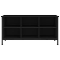 Thumbnail for Schuhregal Schwarz 100x35x50 cm Holzwerkstoff