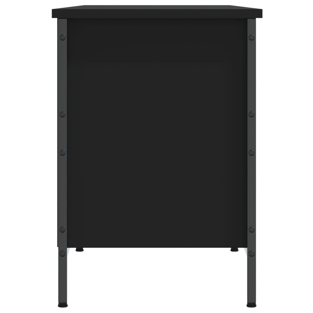 Schuhregal Schwarz 131x35x50 cm Holzwerkstoff