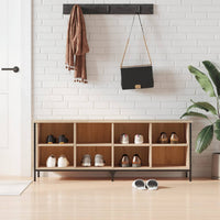 Thumbnail for Schuhregal Sonoma-Eiche 131x35x50 cm Holzwerkstoff