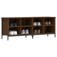 Thumbnail for Schuhregal Braun Eichen-Optik 131x35x50 cm Holzwerkstoff