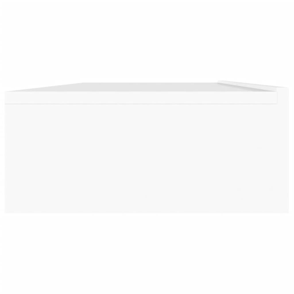 TV-Schrank mit LED-Leuchten Weiß 120x35x15,5 cm