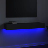 Thumbnail for TV-Schrank mit LED-Leuchten Grau 120x35x15,5 cm