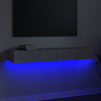 Thumbnail for TV-Schrank mit LED-Leuchten Betongrau 120x35x15,5 cm