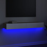 Thumbnail for TV-Schrank mit LED-Leuchten Weiß & Sonoma-Eiche 120x35x15,5 cm