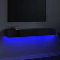 Thumbnail for TV-Schrank mit LED-Leuchten Hochglanz-Grau 120x35x15,5 cm