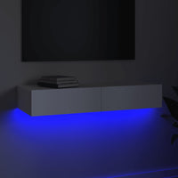 Thumbnail for TV-Schrank mit LED-Leuchten Weiß 90x35x15,5 cm