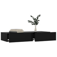 Thumbnail for TV-Schrank mit LED-Leuchten Schwarz 90x35x15,5 cm