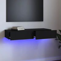 Thumbnail for TV-Schrank mit LED-Leuchten Schwarz 90x35x15,5 cm
