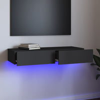 Thumbnail for TV-Schrank mit LED-Leuchten Grau 90x35x15,5 cm
