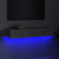 Thumbnail for TV-Schrank mit LED-Leuchten Betongrau 90x35x15,5 cm