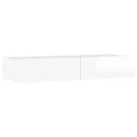 Thumbnail for TV-Schrank mit LED-Leuchten Hochglanz-Weiß 90x35x15,5 cm