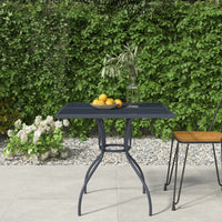 Thumbnail for Gartentisch Anthrazit 80x80x72,5 cm Stahlgeflecht