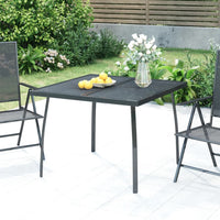 Thumbnail for Gartentisch Anthrazit 100x100x72 cm Stahlgitter