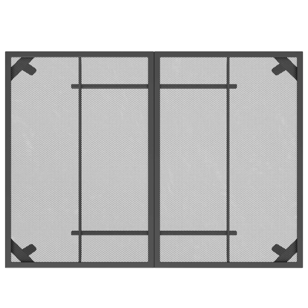 Gartentisch Anthrazit 110x80x72 cm Stahlgitter