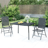 Thumbnail for Gartentisch Anthrazit 110x80x72 cm Stahlgitter
