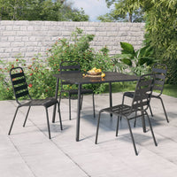Thumbnail for Gartentisch Anthrazit 100x100x71 cm Stahl