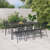 Thumbnail for Gartentisch Anthrazit 200x100x71 cm Stahl