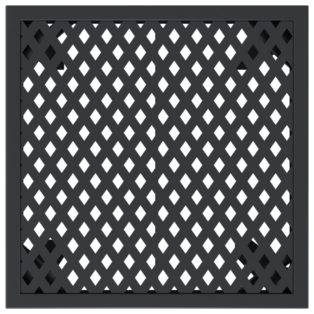 Gartentisch Anthrazit 50x50x72 cm Stahl