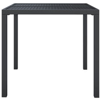 Thumbnail for Gartentisch Anthrazit 80x80x72 cm Stahl