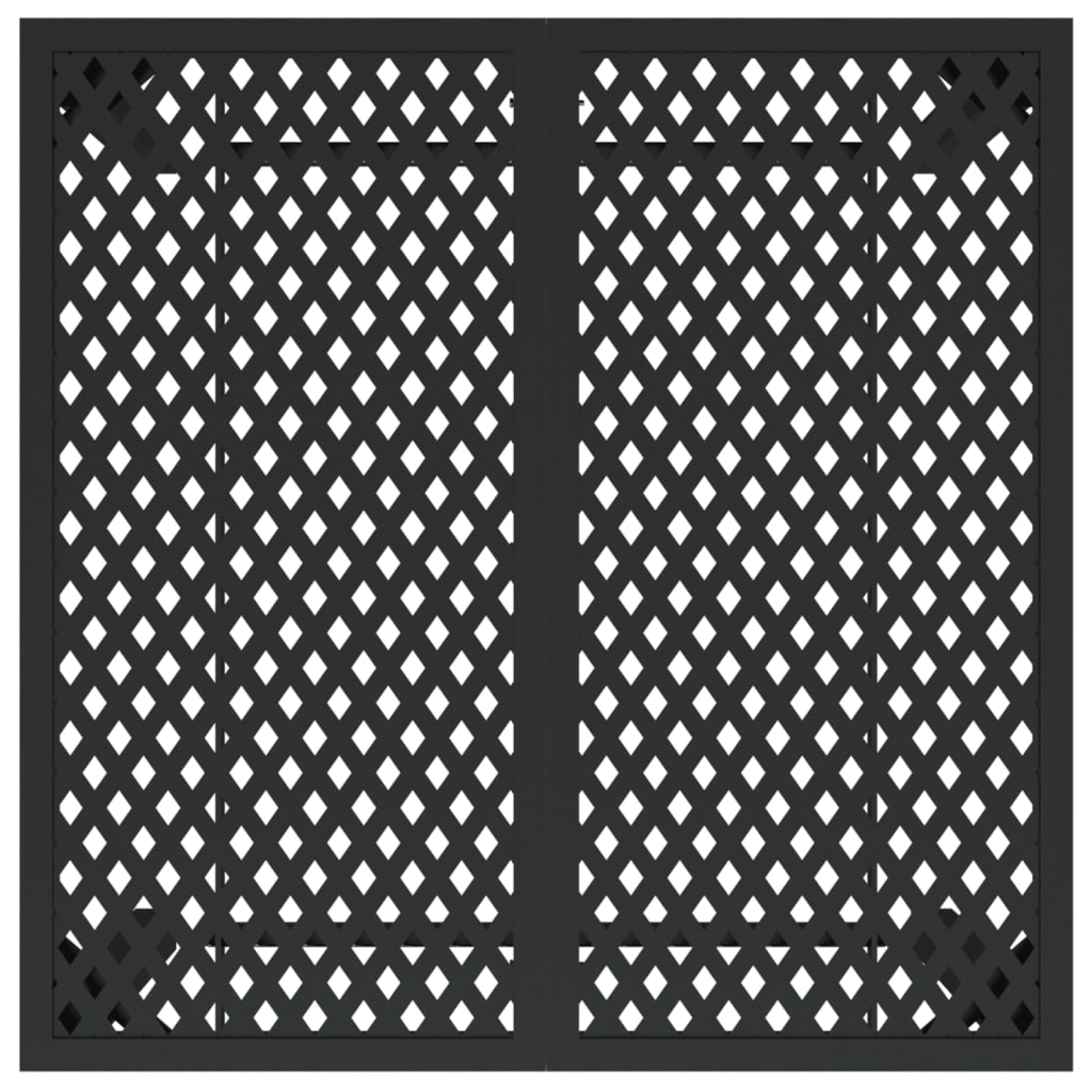 Gartentisch Anthrazit 80x80x72 cm Stahl