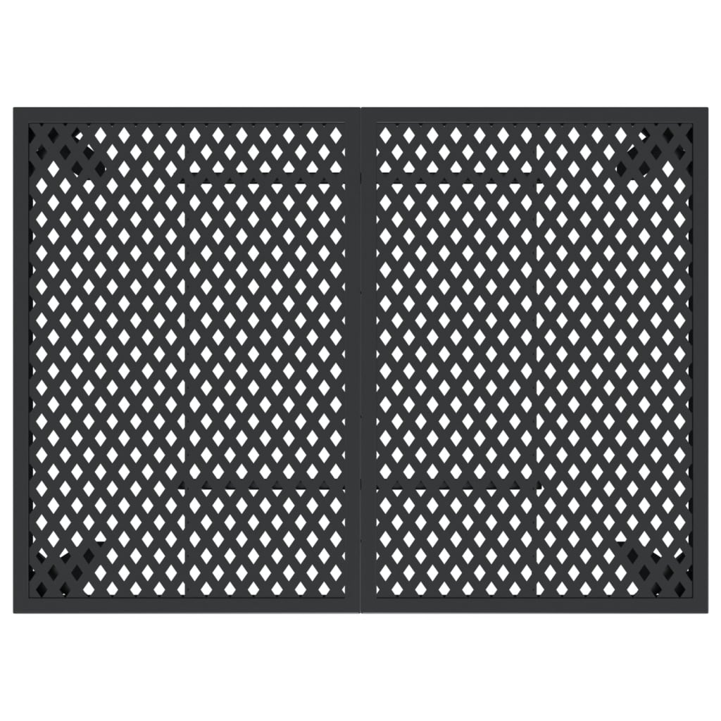 Gartentisch Anthrazit 110x80x72 cm Stahl