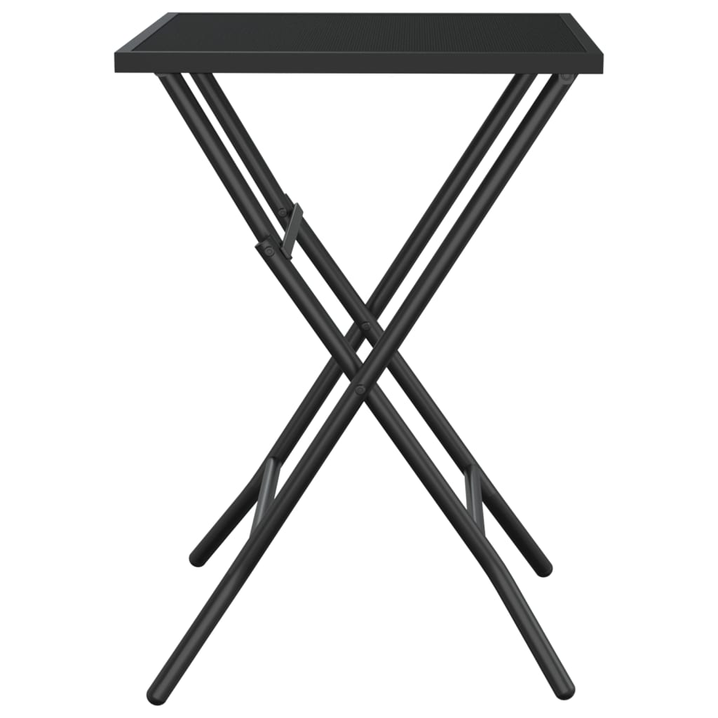 Gartentisch Klappbar Anthrazit 50x50x72 cm Stahlgitter