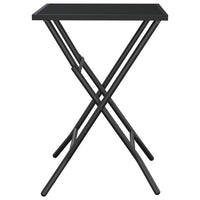 Thumbnail for Gartentisch Klappbar Anthrazit 50x50x72 cm Stahlgitter