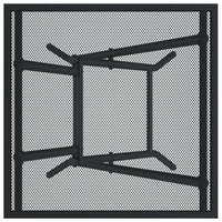 Thumbnail for Gartentisch Klappbar Anthrazit 50x50x72 cm Stahlgitter
