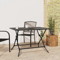 Thumbnail for Gartentisch Klappbar Anthrazit 110x80x72 cm Stahlgitter