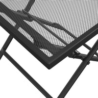 Thumbnail for Gartentisch Klappbar Anthrazit 38x38x38 cm Stahlgitter