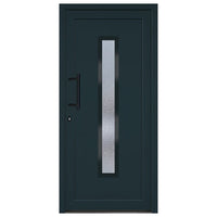 Thumbnail for Haustür Anthrazit 98x208 cm PVC