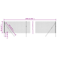 Thumbnail for Maschendrahtzaun Grün 0,8x25 m Verzinkter Stahl