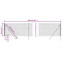 Thumbnail for Maschendrahtzaun Grün 0,8x25 m Verzinkter Stahl
