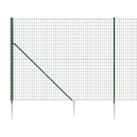 Thumbnail for Maschendrahtzaun mit Bodenhülsen Grün 1,8x10 m