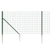 Thumbnail for Maschendrahtzaun mit Bodenhülsen Grün 0,8x25 m