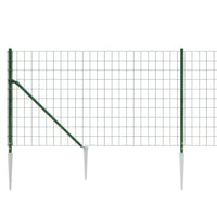 Thumbnail for Maschendrahtzaun mit Bodenhülsen Grün 1x25 m