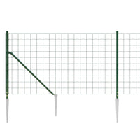 Thumbnail for Maschendrahtzaun mit Bodenhülsen Grün 0,8x25 m