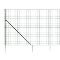 Thumbnail for Maschendrahtzaun mit Bodenhülsen Grün 1,8x25 m