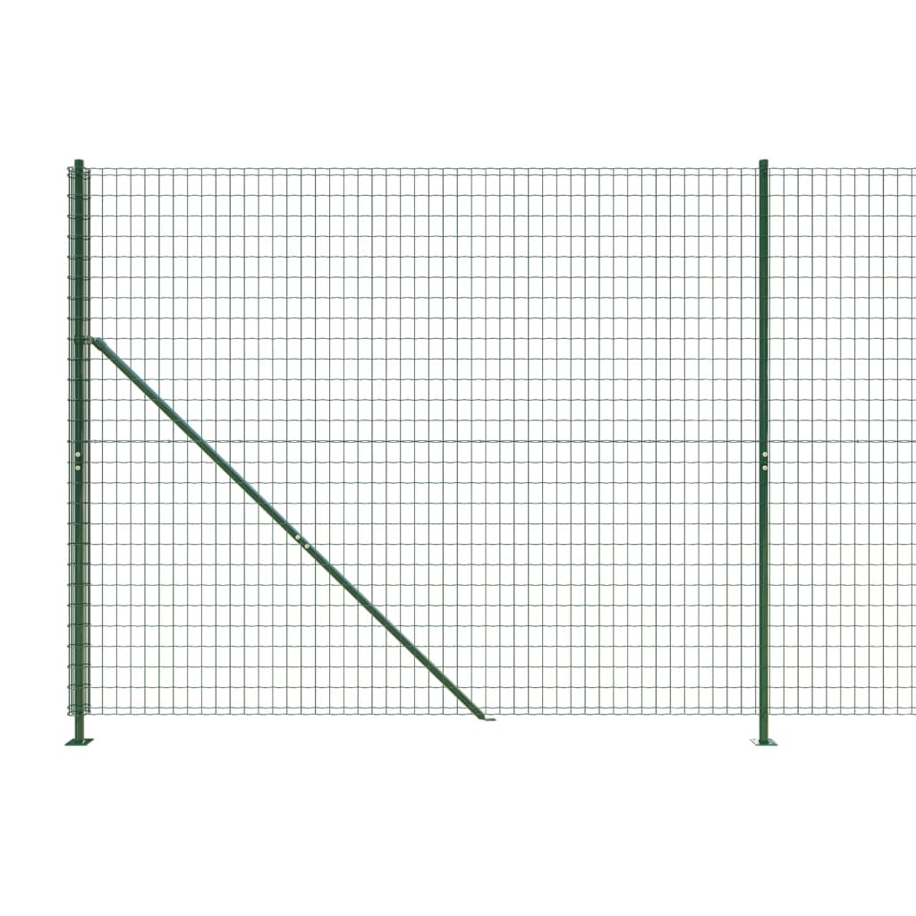 Maschendrahtzaun mit Bodenflansch Grün 2,2x25 m