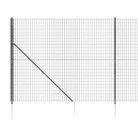 Thumbnail for Maschendrahtzaun mit Bodenhülsen Anthrazit 1,4x25 m
