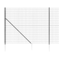 Thumbnail for Maschendrahtzaun mit Bodenhülsen Anthrazit 1,8x25 m