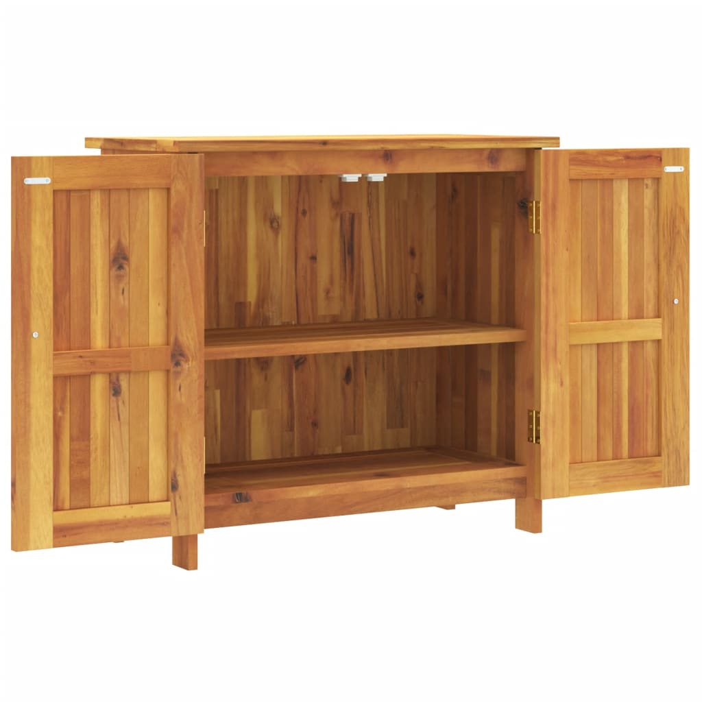 Gartenschrank 75x35x70 cm Massivholz Akazie