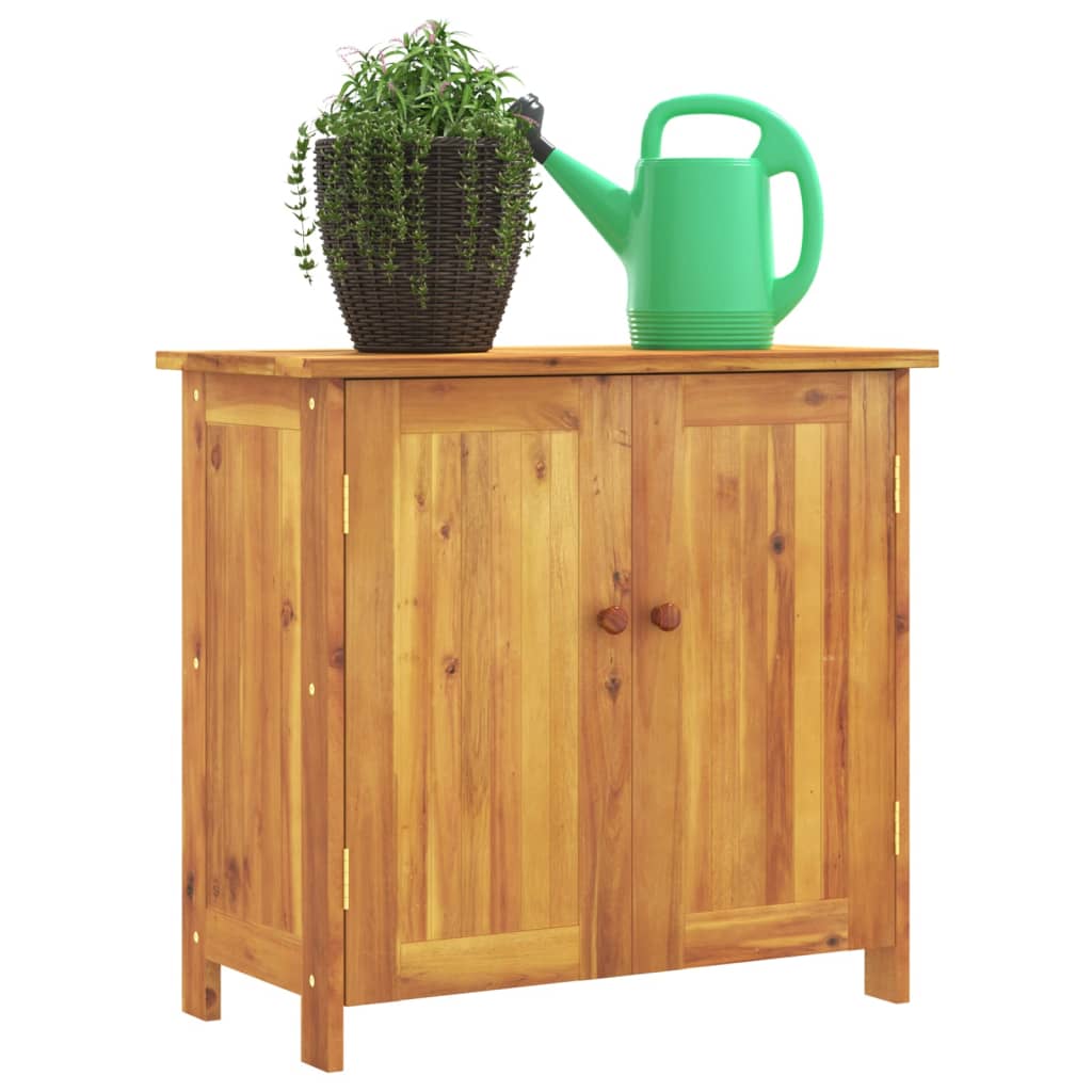 Gartenschrank 75x35x70 cm Massivholz Akazie