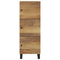 Thumbnail for Highboard mit 3 Türen 40x33x110 cm Massivholz Mango & Eisen