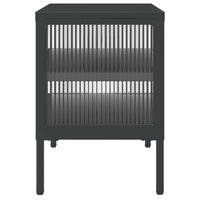 Thumbnail for TV-Schrank Schwarz 105x35x50 cm Glas und Stahl