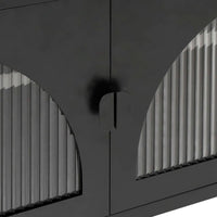 Thumbnail for TV-Schrank Schwarz 105x35x50 cm Glas und Stahl