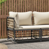 Thumbnail for Garten-Ecksofa mit Beige Kissen Poly Rattan